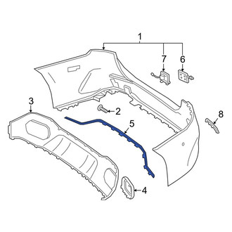 Mercedes-Benz OE - Rear Bumper Trim