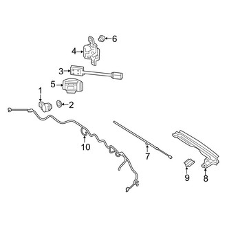 Mercedes-Benz OE - Rear Bumper - Electrical Components (W/O AMG Line)