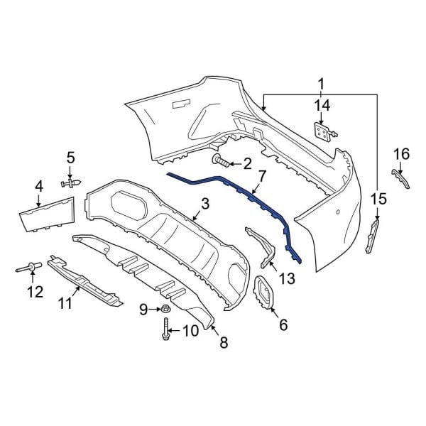 Mercedes-Benz OE 177885270364 - Rear Bumper Trim