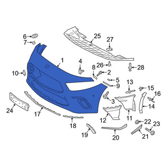 Mercedes-Benz OE - Front Bumper Cover