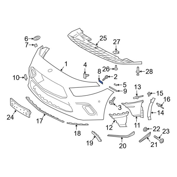 Bumper Cover Retainer