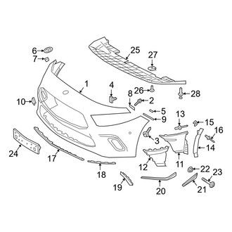 Mercedes-Benz OE - Front Bumper & Grille - Bumper & Components (Bumper Cover & Components)