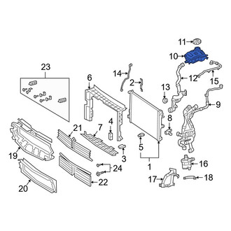Mercedes-Benz OE - Front Engine Coolant Reservoir