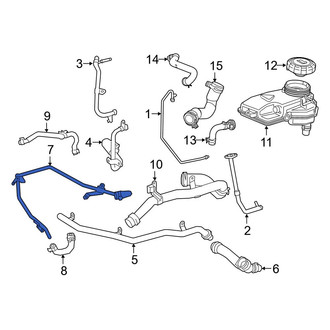 Mercedes-Benz OE - Turbocharger Inlet Hose