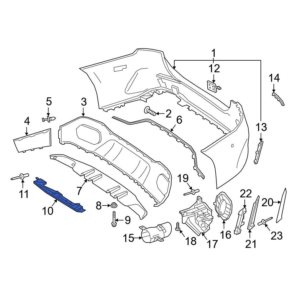 Mercedes-Benz OE 1778858003 - Rear Bumper Impact Absorber