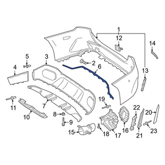 Mercedes-Benz OE - Rear Bumper Trim