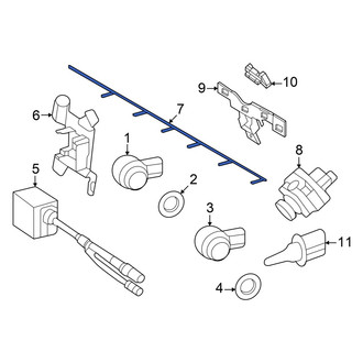 Mercedes-Benz OE - Front Parking Aid System Wiring Harness