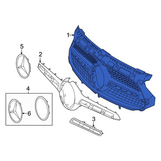 Mercedes-Benz OE - Front Upper Grille