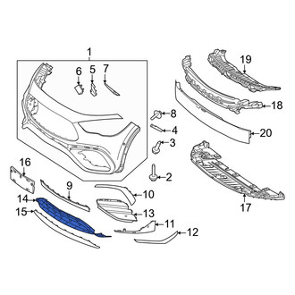 Mercedes-Benz OE - Front Lower Grille