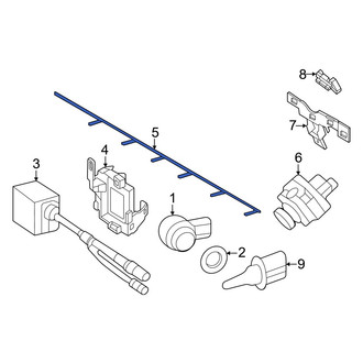 Mercedes-Benz OE - Front Parking Aid System Wiring Harness