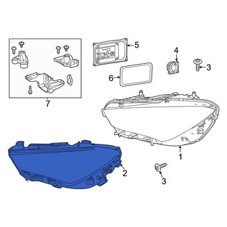 Mercedes-Benz OE - Front Right Headlight Seal
