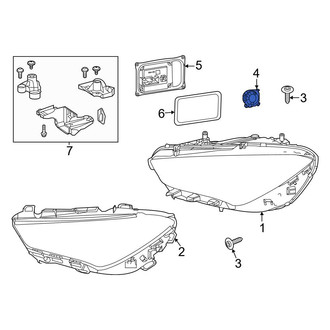Mercedes-Benz OE - Front Headlight Control Module Cooling Fan