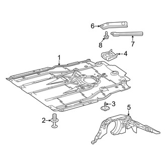 Mercedes-Benz OE - Radiator Support - Splash Shields