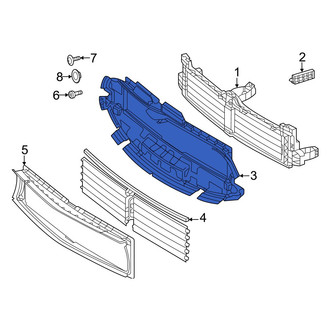 Mercedes-Benz OE - Front Upper Radiator Support Baffle