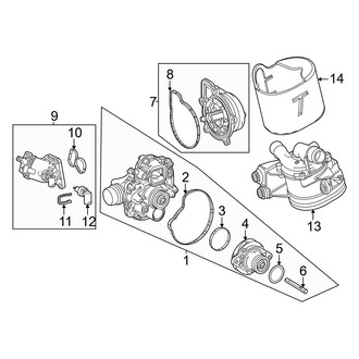 Mercedes-Benz OE - Cooling - Water Pump