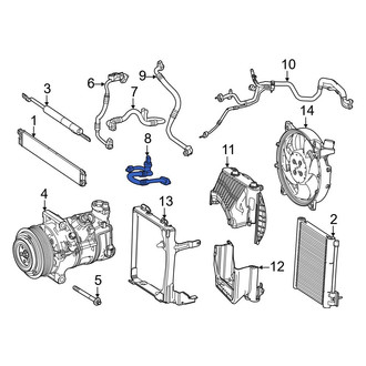 Mercedes-Benz OE - A/C Refrigerant Liquid Hose