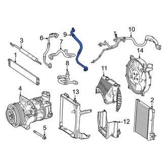 Mercedes-Benz OE - A/C Refrigerant Suction Hose