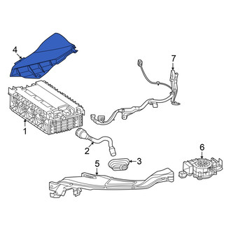 Mercedes-Benz OE - Right Drive Motor Battery Compartment Cooling Fan Duct