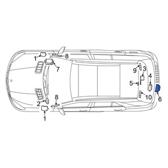 Mercedes-Benz OE - Mobile Phone Antenna Bracket