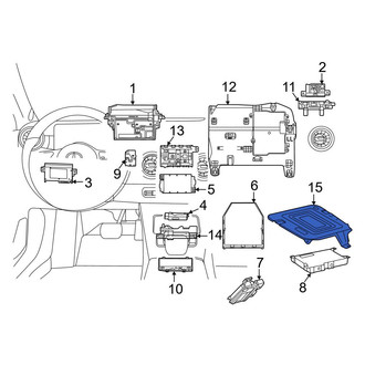 Mercedes-Benz OE - Instrument Panel Circuit Board Bracket