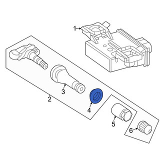 Mercedes-Benz OE - Tire Pressure Monitoring System (TPMS) Valve Stem Seal