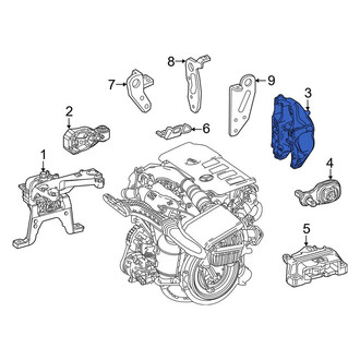 Mercedes-Benz OE - Lower Engine Mount