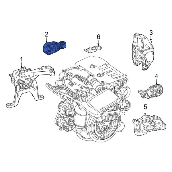 MercedesBenz OE 1772402200 Upper Engine Support Rod