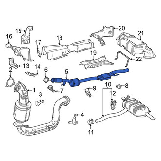 Mercedes-Benz OE - Rear Catalytic Converter
