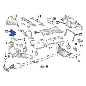Mercedes-Benz OE - Front Right Lower Floor Pan Heat Shield