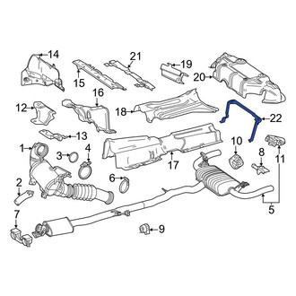 Mercedes-Benz OE - Rear Floor Pan Heat Shield Bracket
