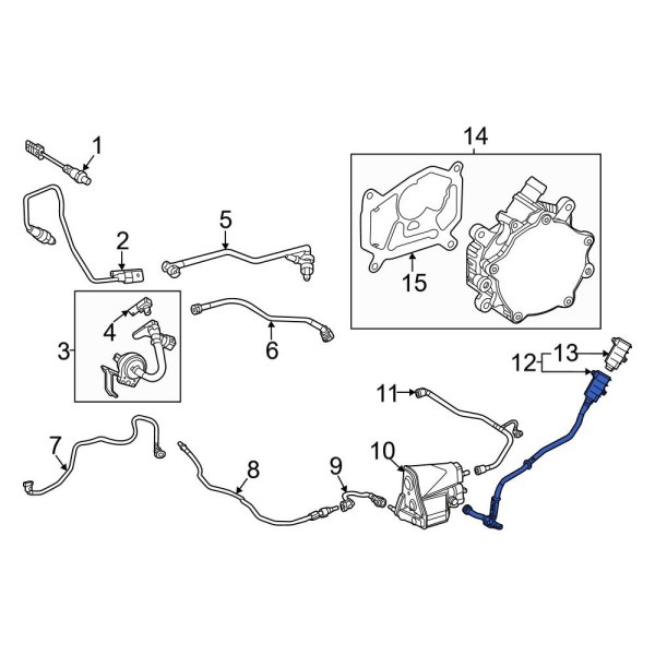 MercedesBenz OE 2474700600 Evaporative Emissions System Lines