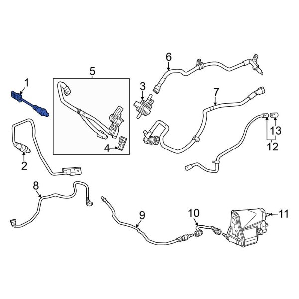 Mercedes-Benz OE 0005425812 - Front Oxygen Sensor