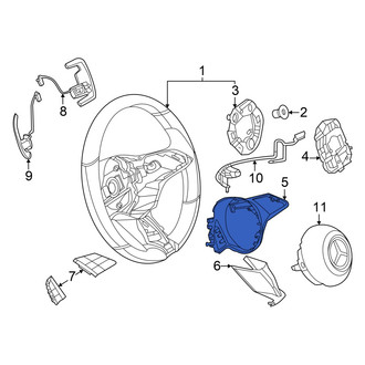 Mercedes-Benz OE - Upper Steering Wheel Trim