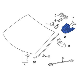 Mercedes-Benz OE - Front Interior Rear View Mirror Cover