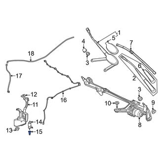 Mercedes-Benz OE - Windshield Washer Pump Grommet
