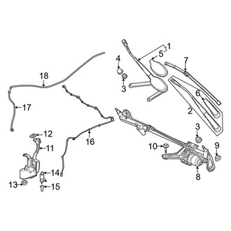 Mercedes-Benz OE - Windshield - Wiper & Washer Components