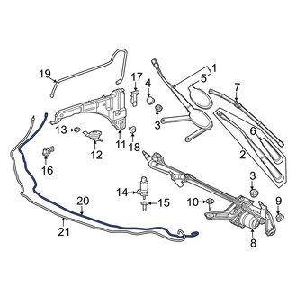 Mercedes-Benz OE - Windshield Washer Hose