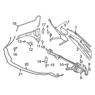 Mercedes-Benz OE - Windshield - Wiper & Washer Components