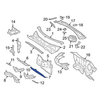 Mercedes-Benz OE - Front Left Lower Firewall