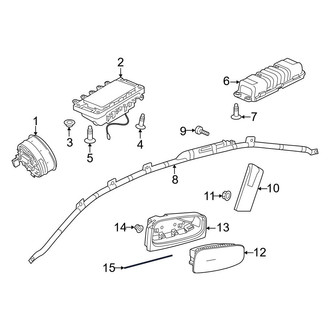Mercedes-Benz OE - Rear Left Air Bag Wiring Harness