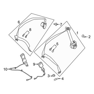 Mercedes-Benz OE - Restraint Systems - Rear Seat
