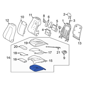 Mercedes-Benz OE - Front Right Seat Cushion Foam
