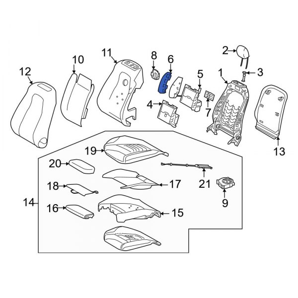 Seat Lumbar Support Cushion Bracket