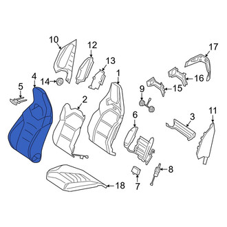 Mercedes-Benz OE - Front Left Seat Back Cushion Cover