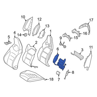 Mercedes-Benz OE - Front Right Seat Lumbar Support Cushion