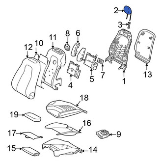 Mercedes-Benz OE - Front Left Headrest
