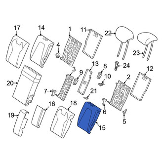 Mercedes-Benz OE - Rear Left Seat Back Cushion