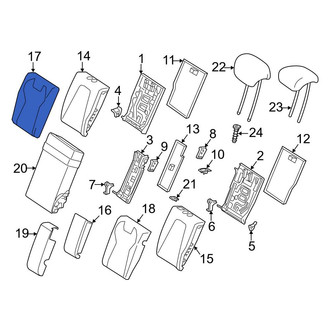 Mercedes-Benz OE - Rear Right Seat Back Cushion Cover