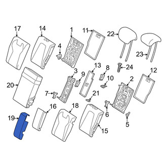 Mercedes-Benz OE - Rear Center Seat Back Cushion Cover