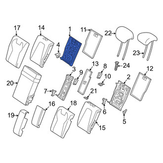 Mercedes-Benz OE - Rear Right Seat Back Frame